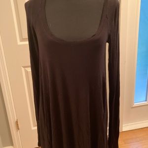 Long sleeve rayon and spandex top.  Very soft